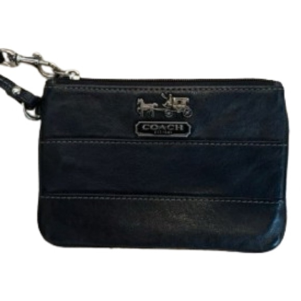 Coach leather wristlet